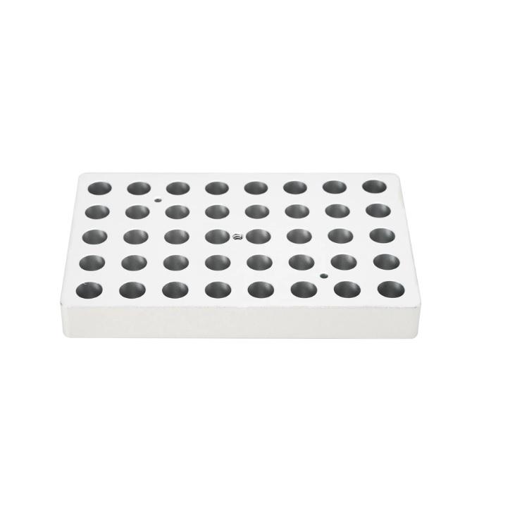 D-Lab Heating block, used for 1.5 mL tubes, 40 holes (thin)