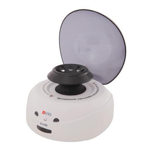 D-Lab Mini Centrifuge with blue lid, including two rotors A08-2 & A02-PCR8 and both adapter SA02P2 & SA05P2 (D1008)