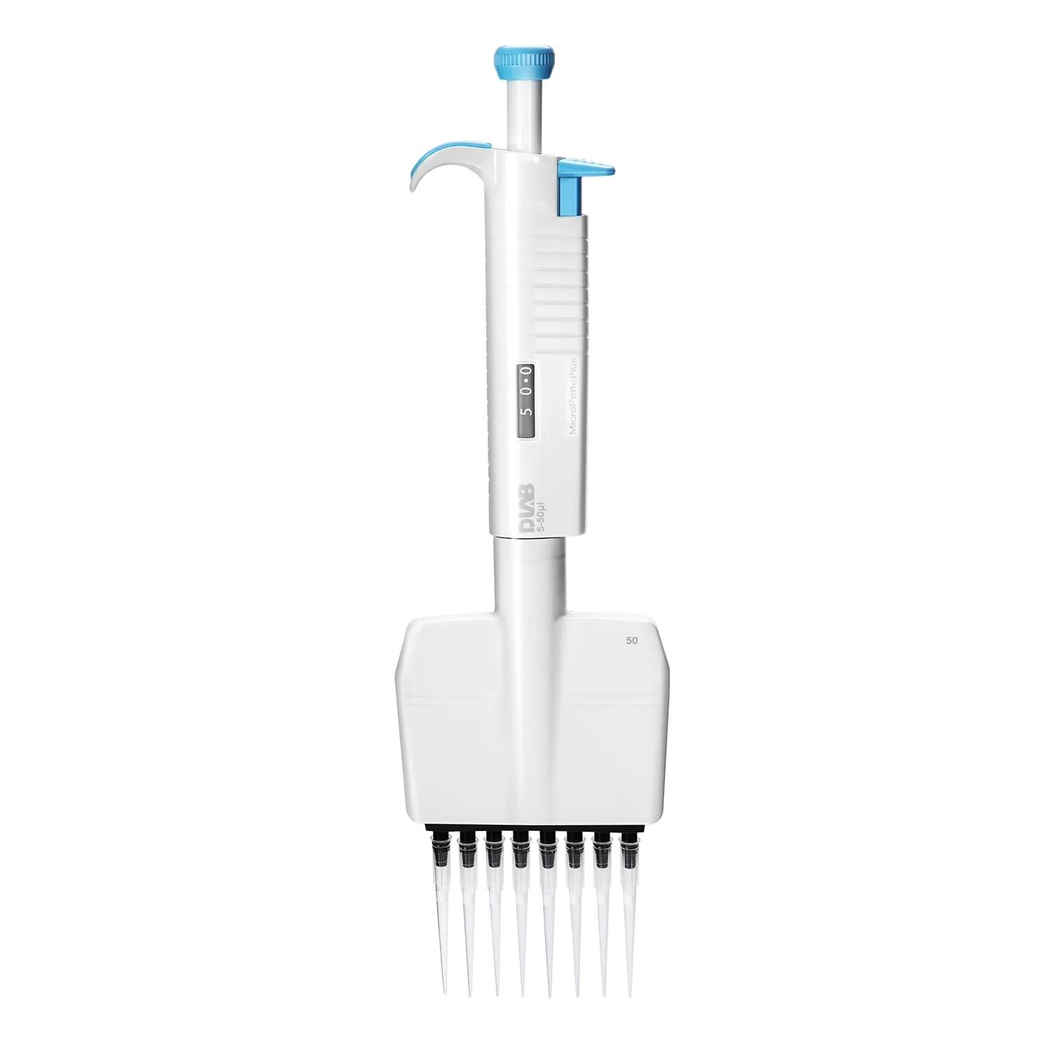 D-Lab™ MicroPette Plus Multi-channel, Mechanical Autoclavable, 8-channel Adjustable Volume Pipettes, 0.5 - 10 μl