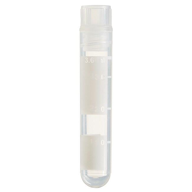 Nunc™ Biobanking and Cell Culture Cryogenic Tubes, 3.6 mL, With writing surface, Internal, Case of 1600