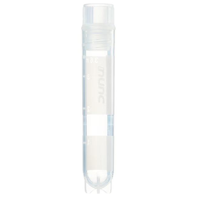 Nunc™ Biobanking and Cell Culture Cryogenic Tubes, 3.6 mL, With Writing Surface, Internal, Case of 1600, Length 72 mm