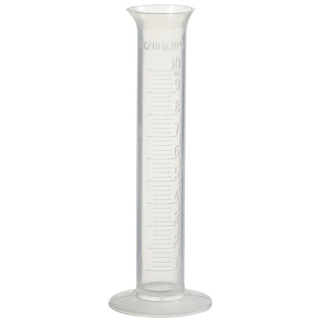 Nalgene™ Polypropylene Economy Plastic Graduated Cylinders, 10 mL, Case of 24