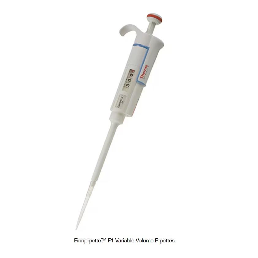 Finnpipette™ F1 Variable Volume Pipettes, 30 to 300 μL, Orange