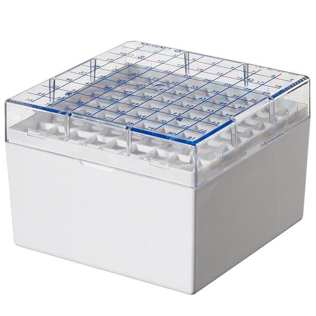 Thermo Scientific™ Nalgene Polycarbonate CryoBox, White, 5 mL Vials, Case of 24