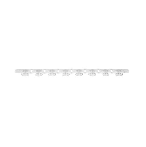 Axygen® PCR 1 x 8 Strip Flat Caps, Fit 0.2 mL PCR Tube Strips, Ultra-Clear, Nonsterile