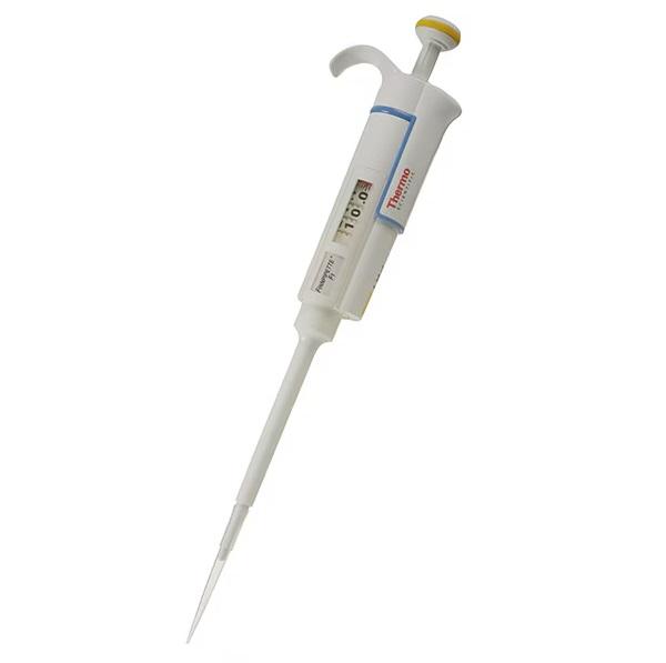 Finnpipette™ F1 Variable Volume Pipettes, 1 to 10 μL, Yellow