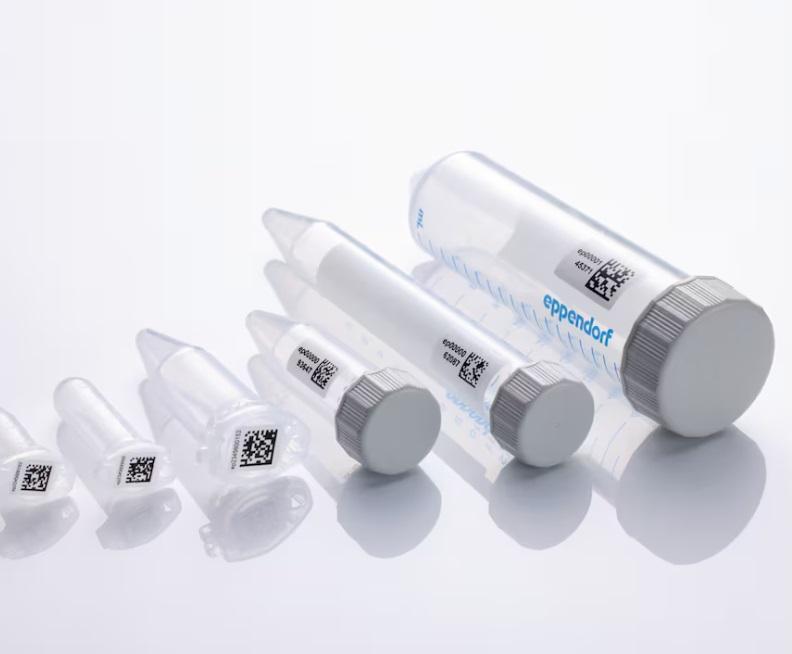 Browse Eppendorf Conical Tubes, 50 mL, 2D SafeCode, sterile, pyrogen-, DNase-, RNase-, human and bacterial DNA-free, colorless, 500 tubes (10 bags × 50 tubes)