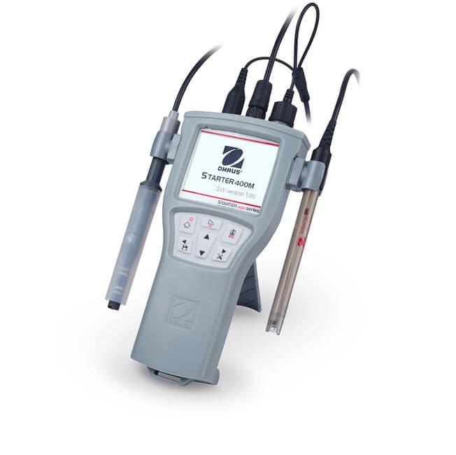 Starter 400M pH & Conductivity Portable  ± 0.5 % F.S.;±0.3 °C;±1 mV;±0.01 pH