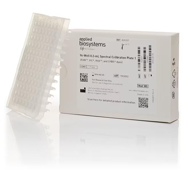 Applied Biosystems™ QuantStudio™ 3/5 Spectral Calibration Plate 3 (TAMRA™, NED™, Cy™5 dyes), 96-well, 0.2 mL