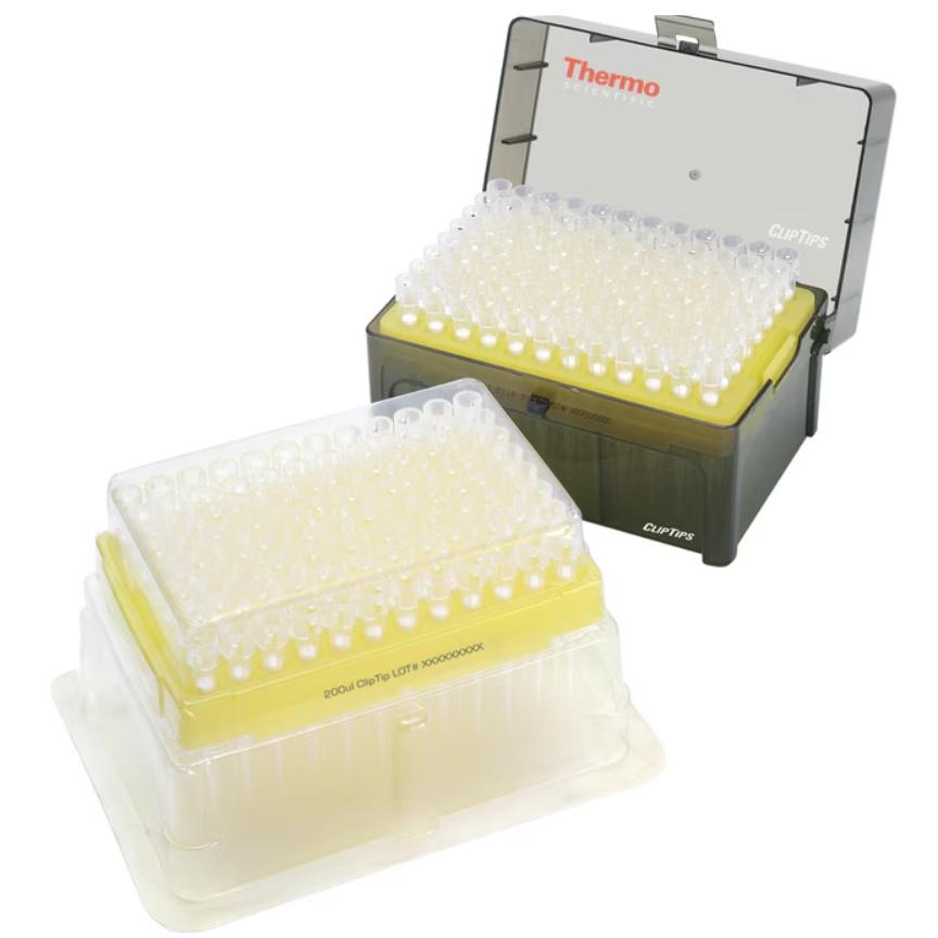 ClipTip™ Filtered Pipette Tips, 200, Filtered, Sterile, 200 μL, Yellow