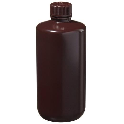 Nalgene™ Narrow-Mouth Amber HDPE Lab Quality Bottles, 500 mL, Case of 48