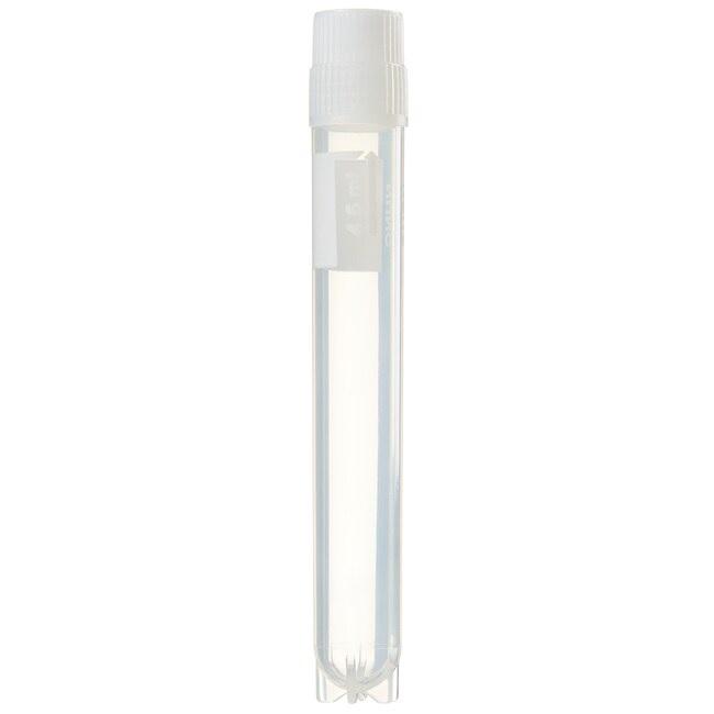 Nunc™ Biobanking and Cell Culture Cryogenic Tubes, 4.5mL, With Writing Surface, External, Case of 1200