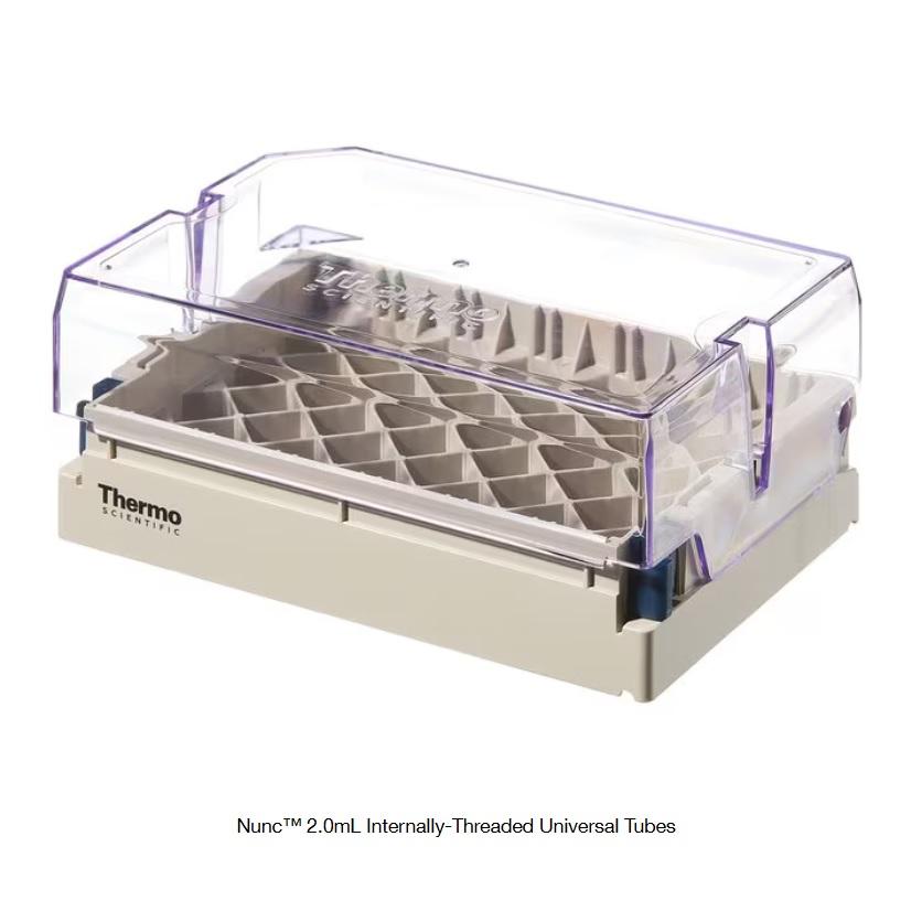 Thermo Scientific™ Nunc™ 2.0mL Internally-Threaded Universal Tubes, Nunc latch rack, For Use With Cryobank