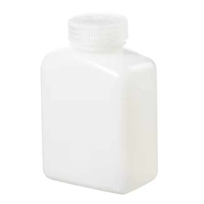 Nalgene™ Rectangular HDPE Bottles with Closure, 500 mL, Case of 48