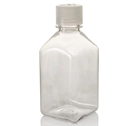 Nalgene™ Square Polycarbonate Bottles with Closure, 500 mL, Case of 24