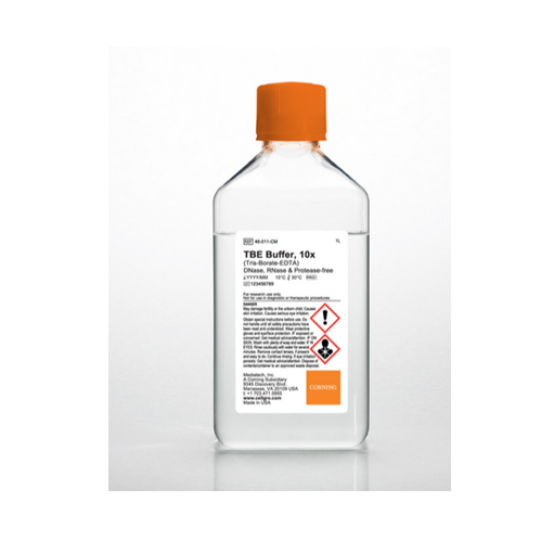 Corning® 1L 10x TBE Buffer, Liquid, pH 8.4 ± 0.1 RNase-/DNase- and protease-free