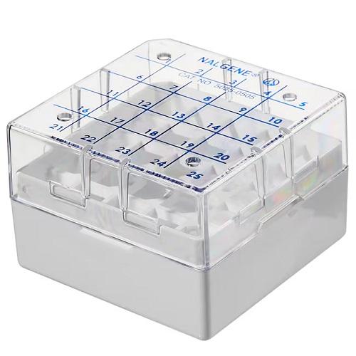 Thermo Scientific™ Nalgene Polycarbonate CryoBox, White, 1.2 and 2 mL Vials, Case of 48