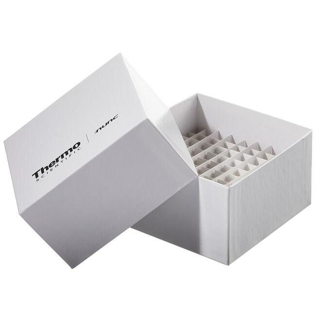 Thermo Scientific™ Nunc Cardboard Boxes, White, 81 (3.6 mL Vials), Case of 30