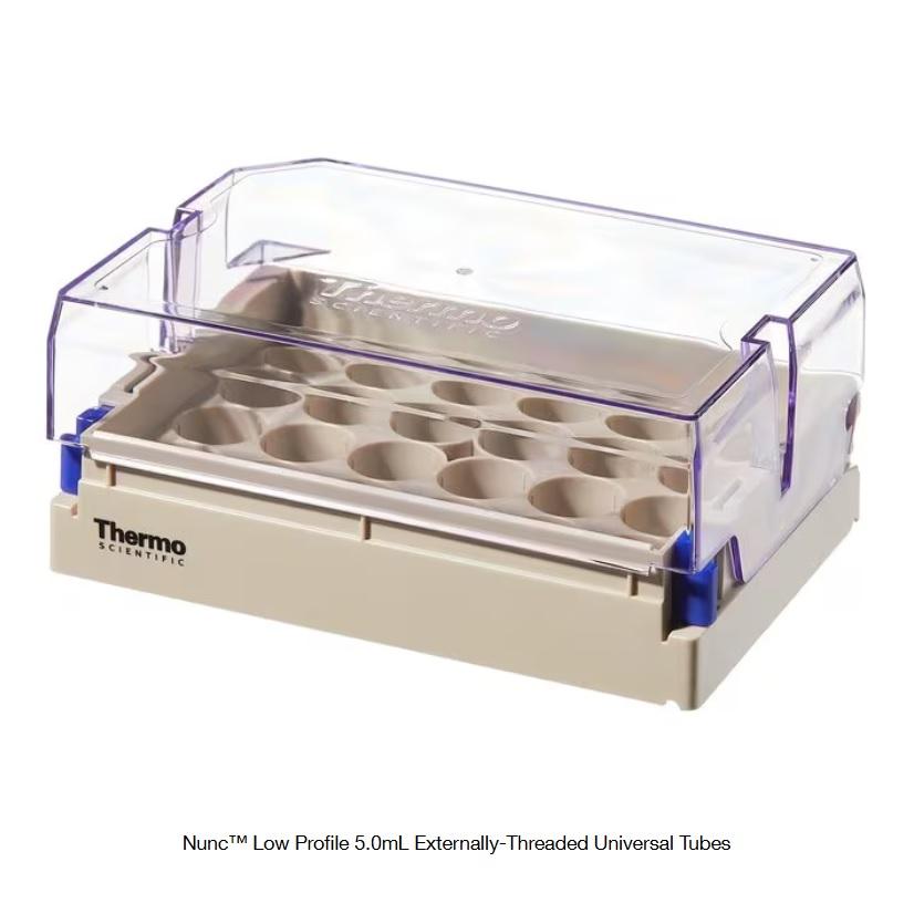 Thermo Scientific™ Nunc™ Empty latch rack w/lid for the Universal low profile 5 mL tubes