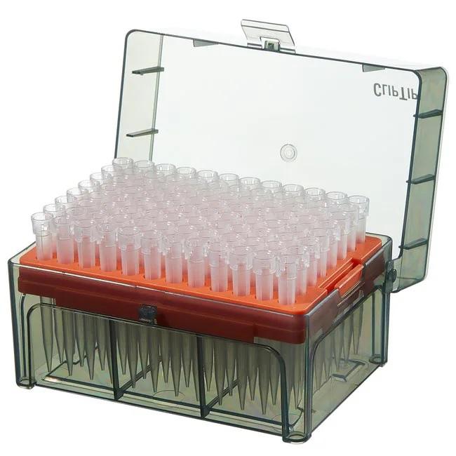 ClipTip™ Pipette Tips, 300 Ext, Non-filtered, Sterile, Rack, 300 μL, Orange