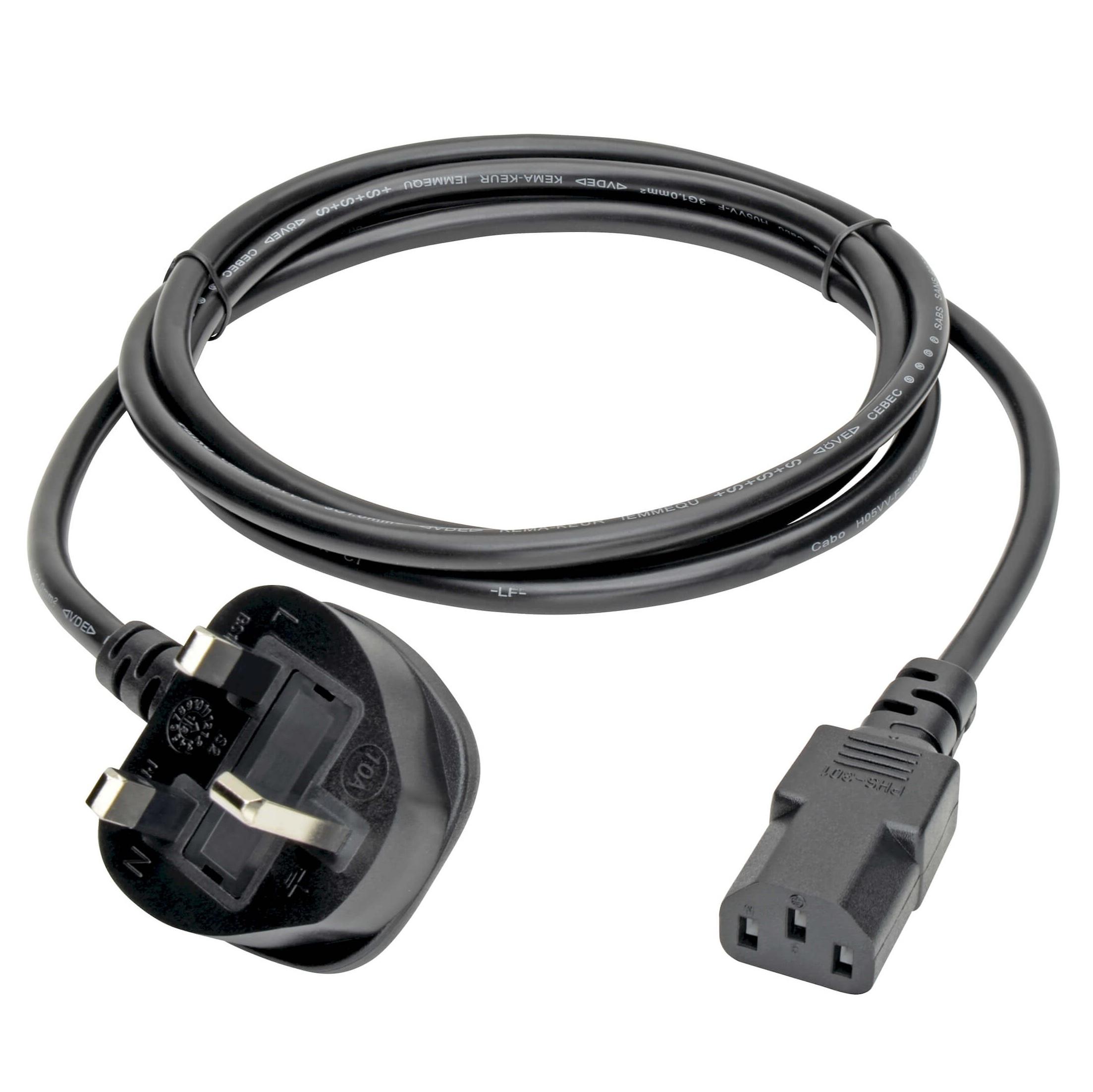 Power Cord 10A/240V-C13-UK