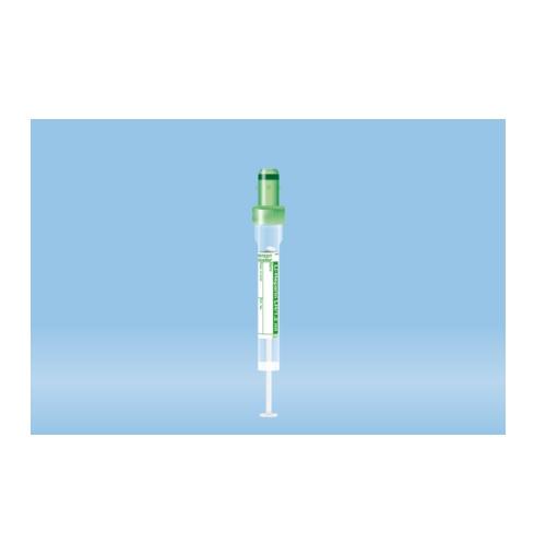 S-Monovette® Lithium Heparin, 1.2 ml, Cap Green, (LxØ): 66 x 8 mm, With Paper Label